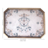 Pale Florids Wooden Tray Set