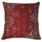 Ornate Mughal boota Rust Jaal  cushion cover