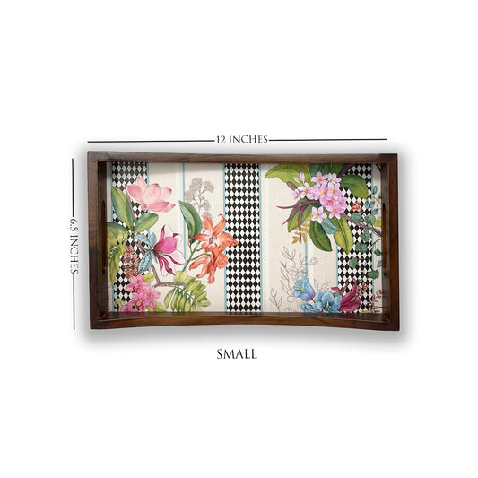 Monochrome Meadow Tray Set
