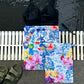 Radiant Garden On Ink Drawstring Pouches