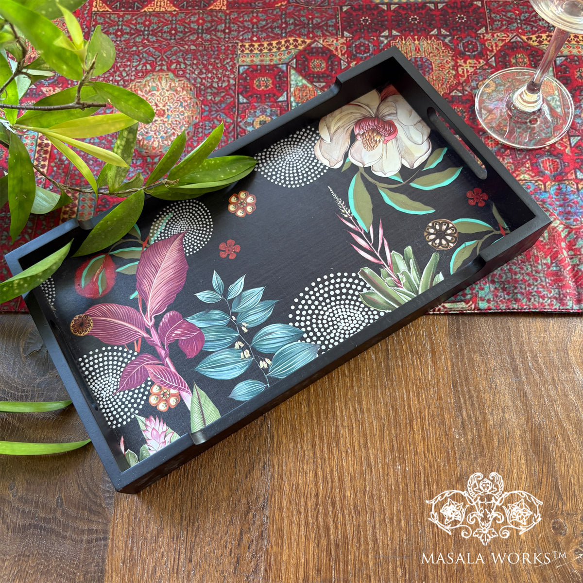 Midnight Foliage Small Tray