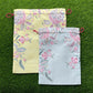 Aster Blooms Drawstring Pouches