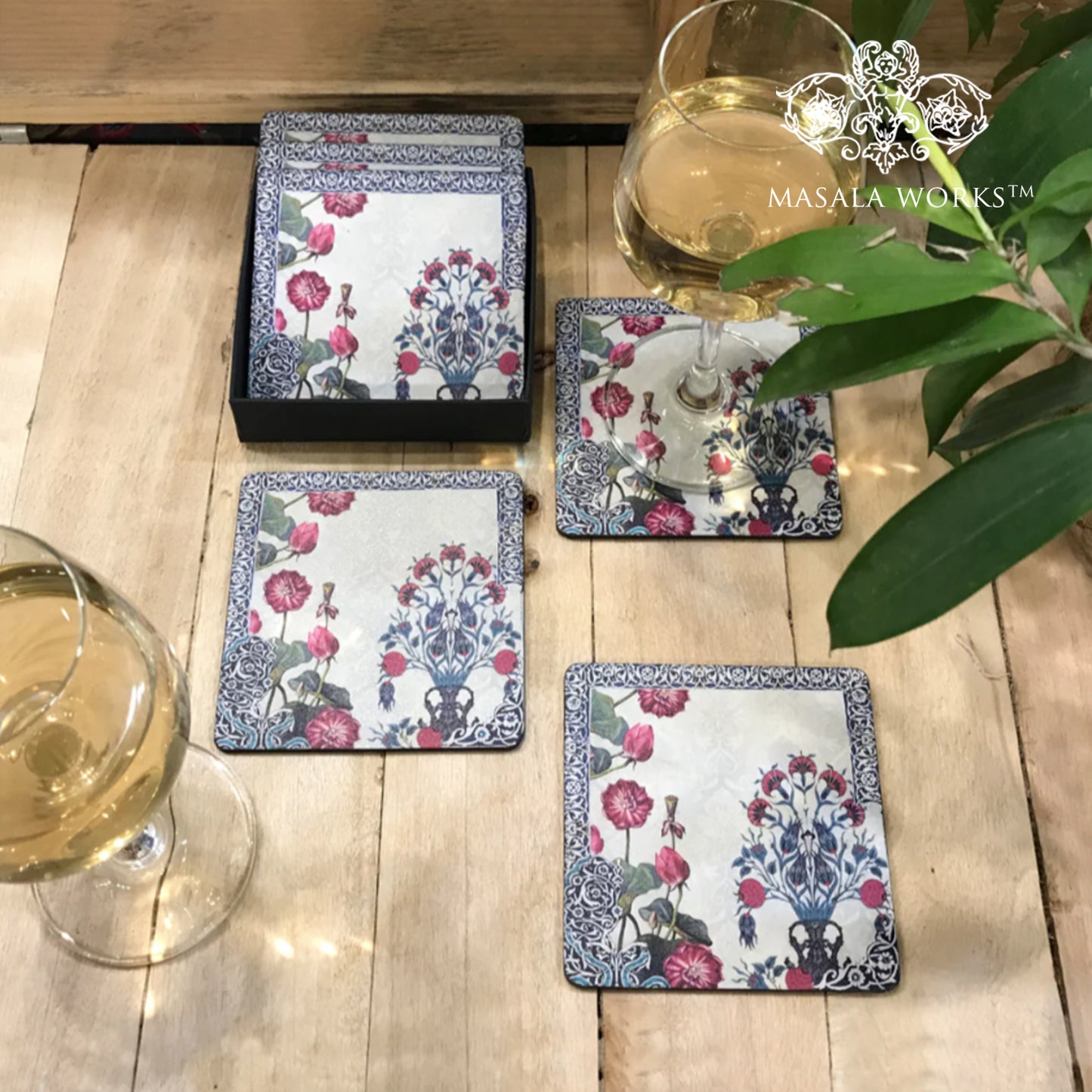 Enchanted Poppy Garden Coasters