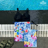 Radiant Garden On Ink Drawstring Pouches