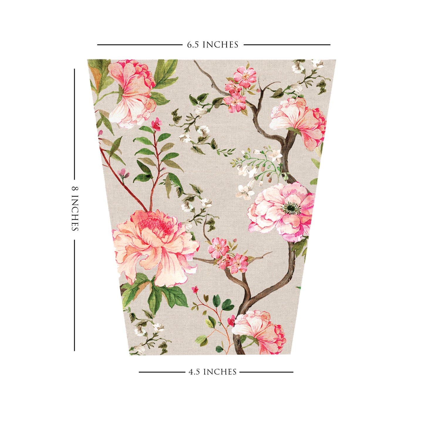 Peonys in Bloom Dustbin Small