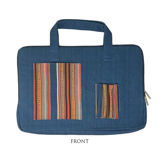 Blue Stripes Laptop Sleeve