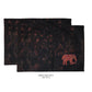 Ornate Elephant Fabric Table mats ( Set of 2 - 1 set in stock)