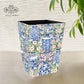 Blue Pottery Dustbin Small