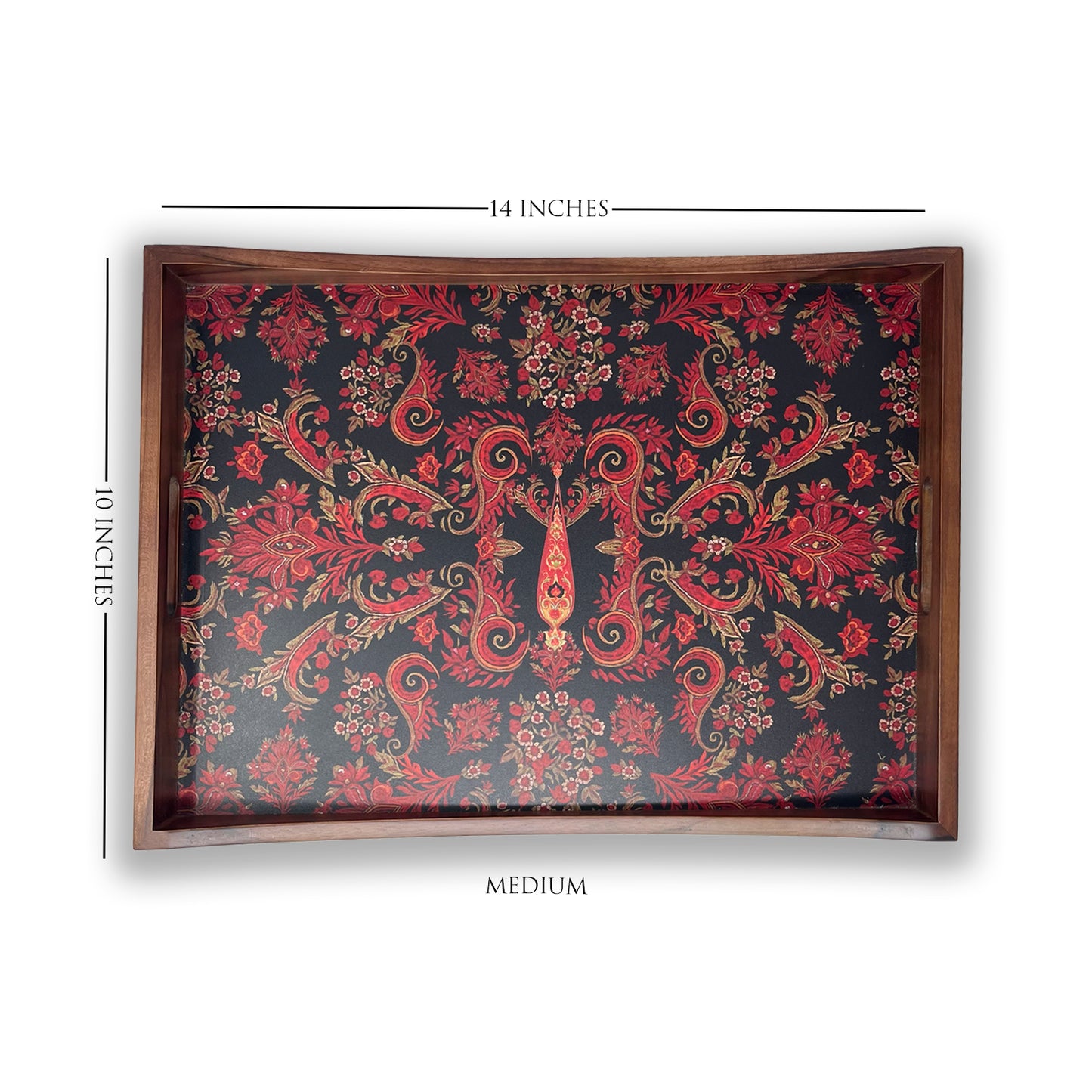 Jamawar Paisley Tray Set