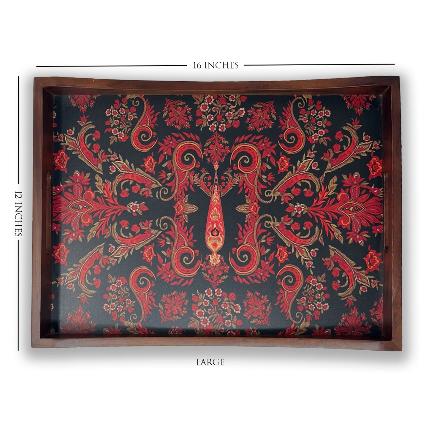 Jamawar Paisley Tray Set