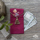 Magenta Chintz Envelope - Small