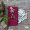 Magenta Chintz Envelope - Small