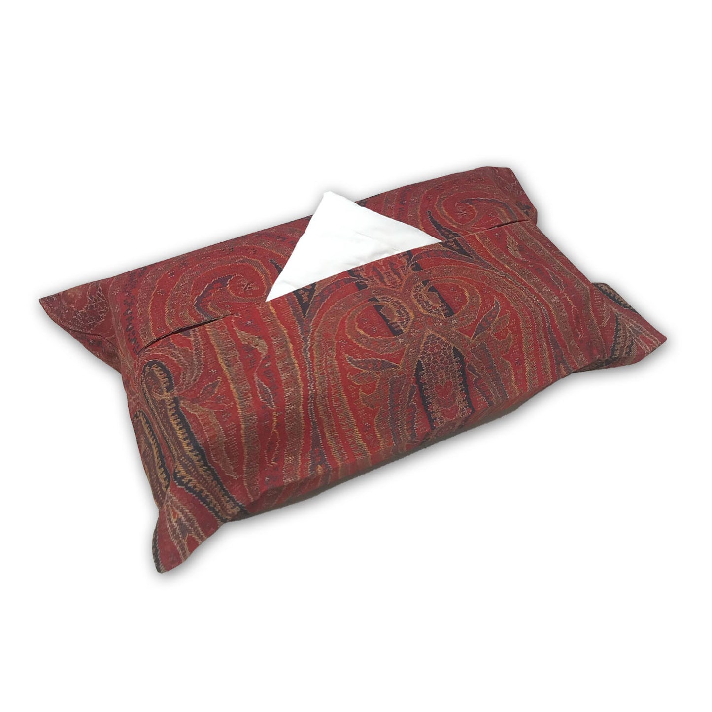 Paisley Jamavar Fabric Tissue Box Cover