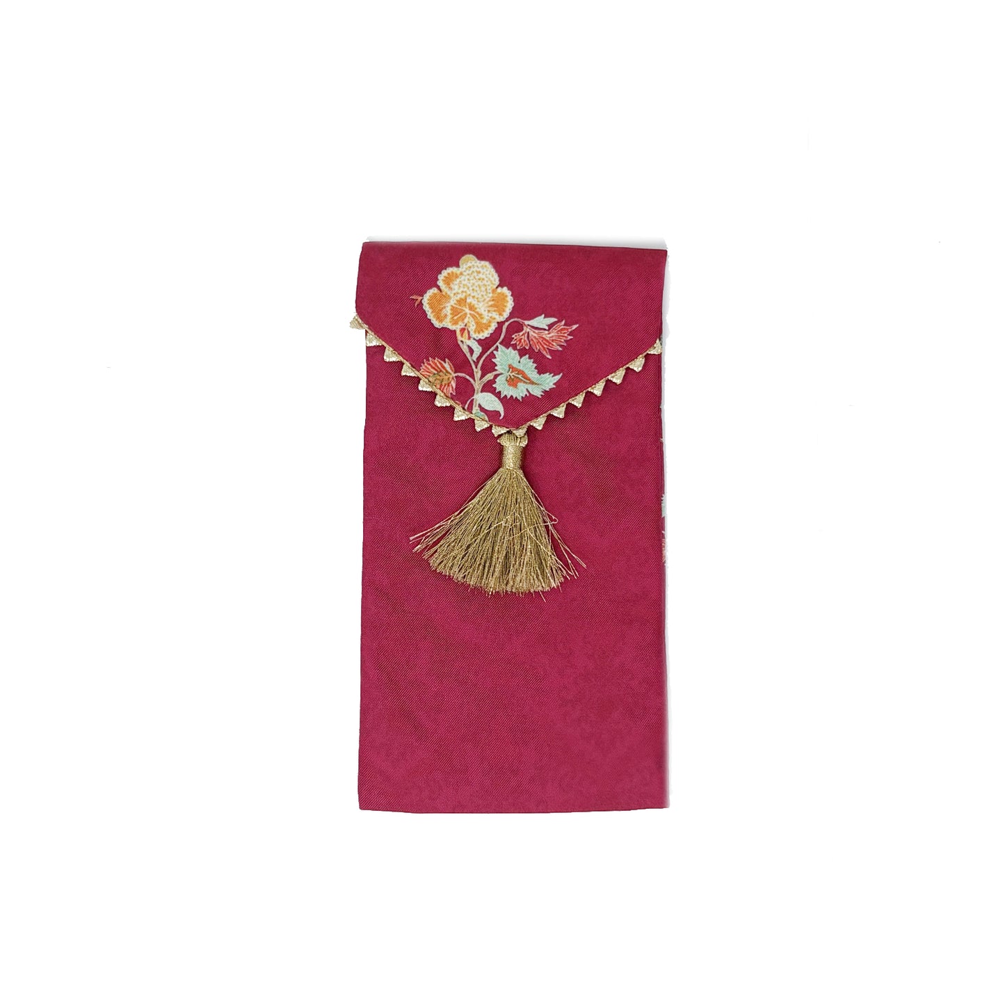 Magenta Chintz Envelope - Small