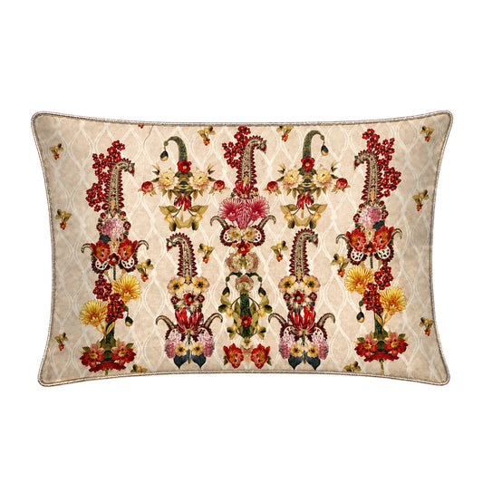 Jewel Floral Long  Cushion Cover
