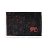 Ornate Elephant Fabric Table mats (set of 2)