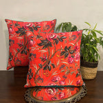 Floral Bahaar (Orange) Cushion Deal (Set of 2)