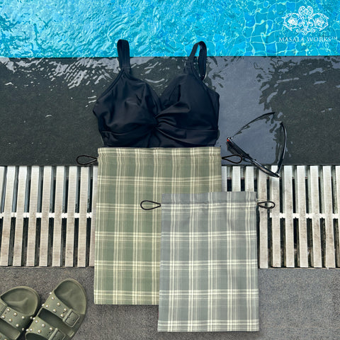 Free Checks Drawstring Pouches
