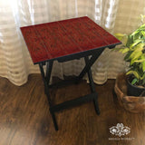 Pashmina Shawl Inspired Folding Table