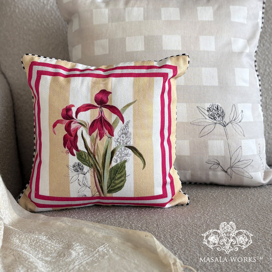 Tropical Hues Lily Cushion Cover Small