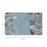 Azure Foliage  Fabric Tissue Box Cover