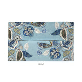Azure Foliage  Fabric Tissue Box Cover