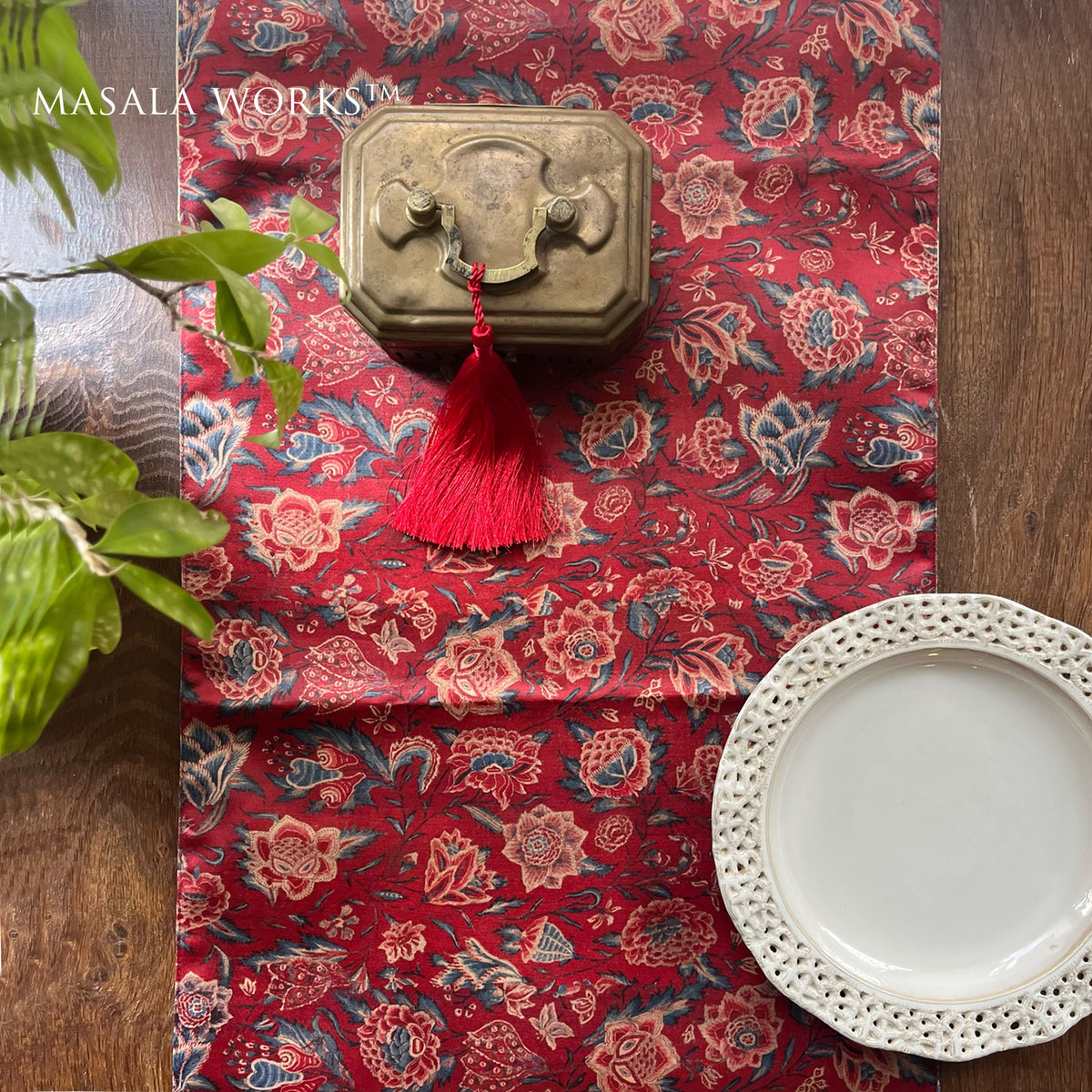 Orcher Border Reversible Table Runner
