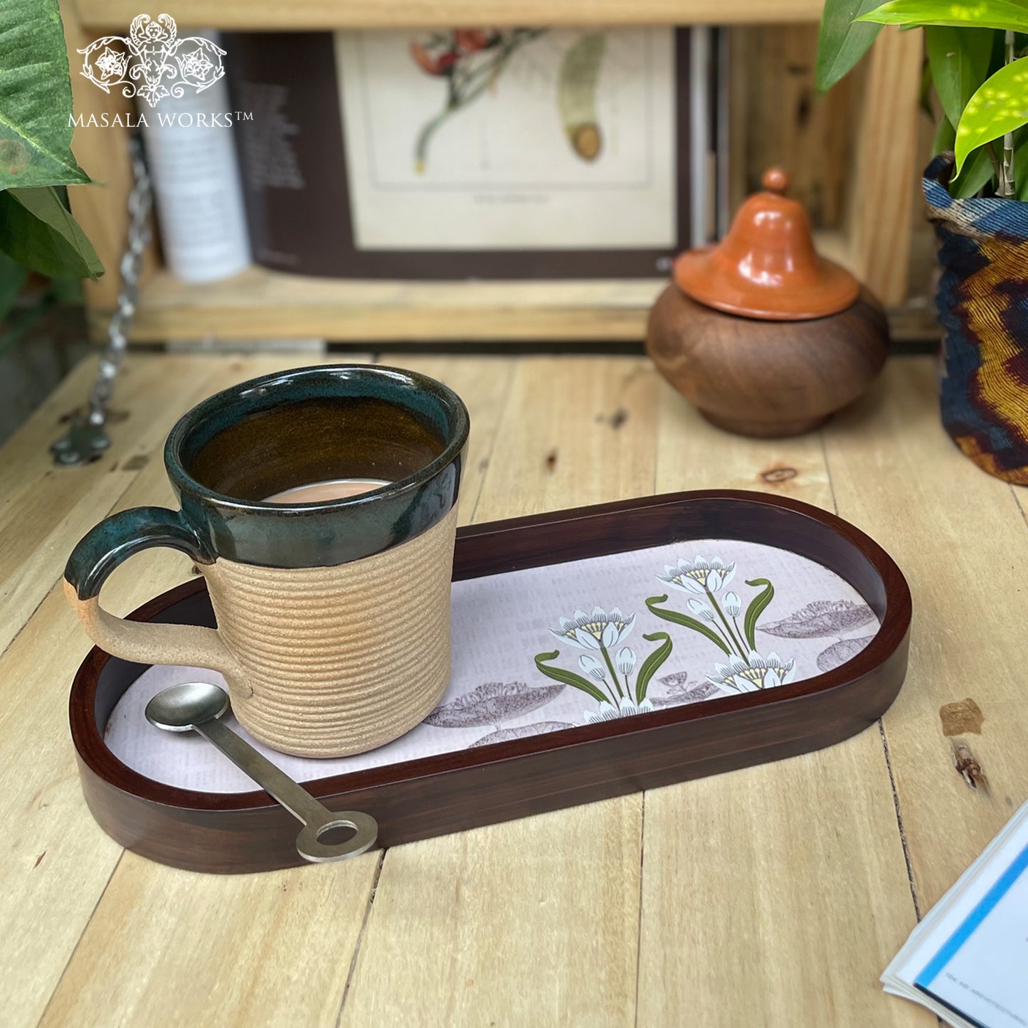 Art Nouveau Oval Small Tray