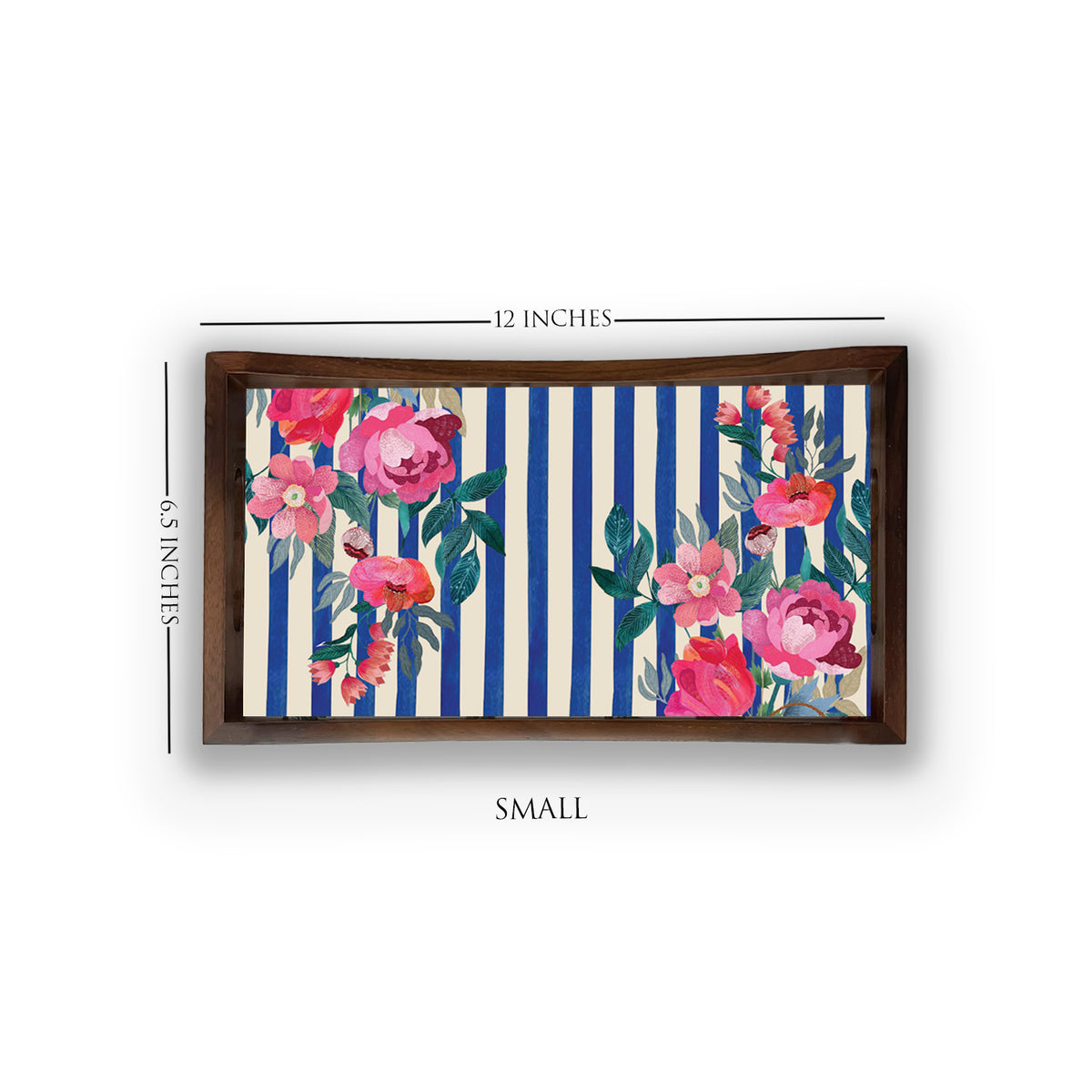 Stripes & Petal Tray Set
