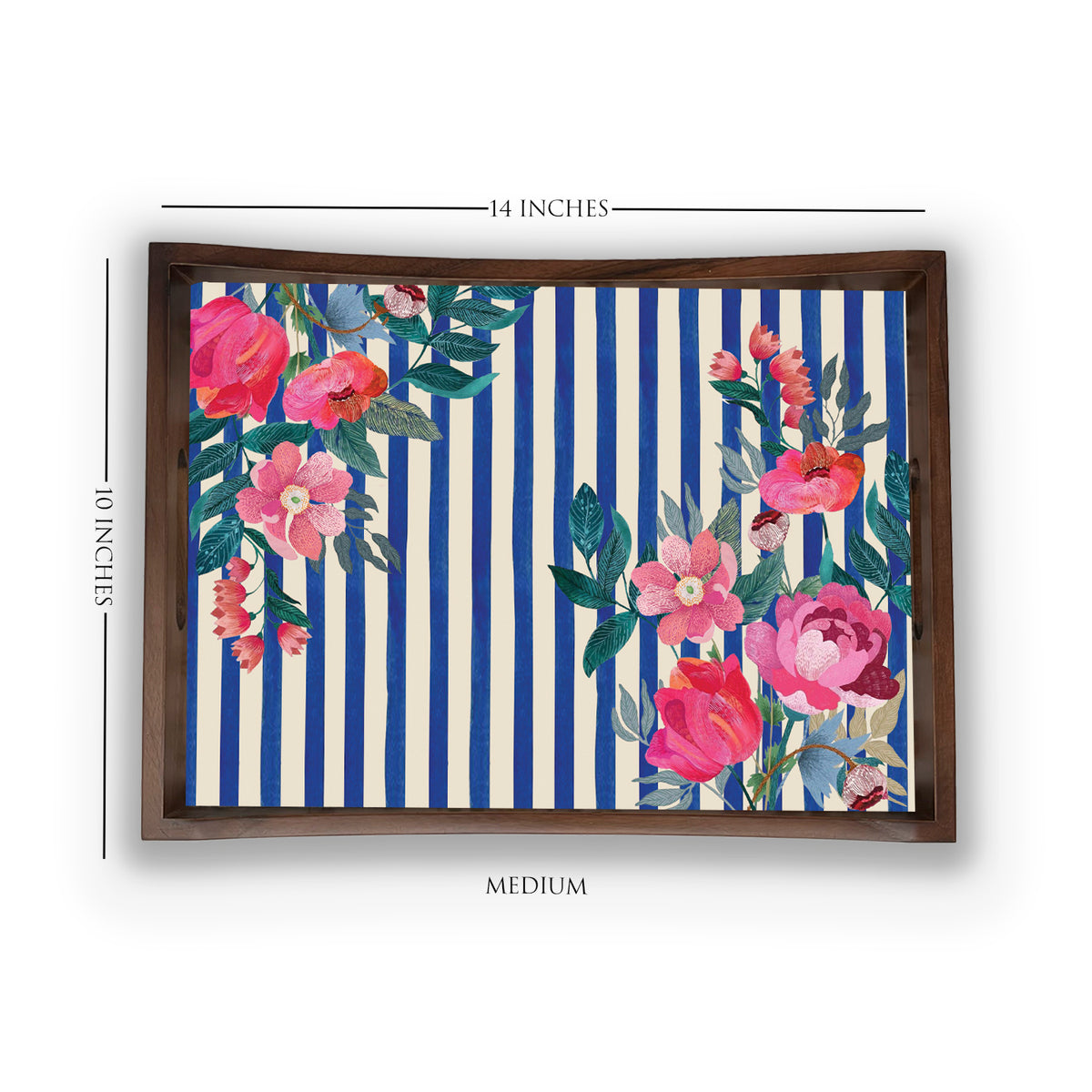 Stripes & Petal Tray Set