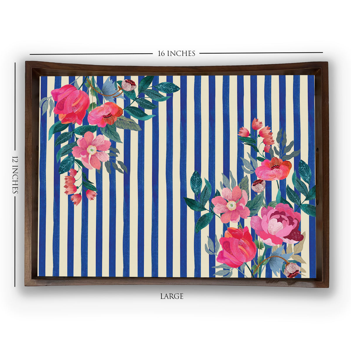 Stripes & Petal Tray Set