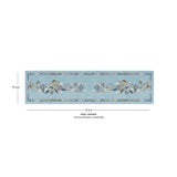 Azure Foliage Cotton Table Runner