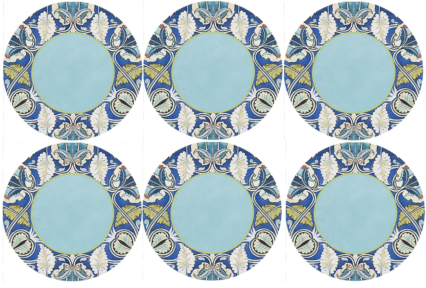 Azure Foliage Coasters