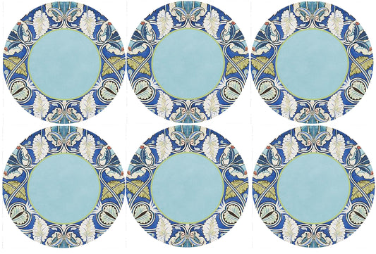 Azure Foliage Coasters