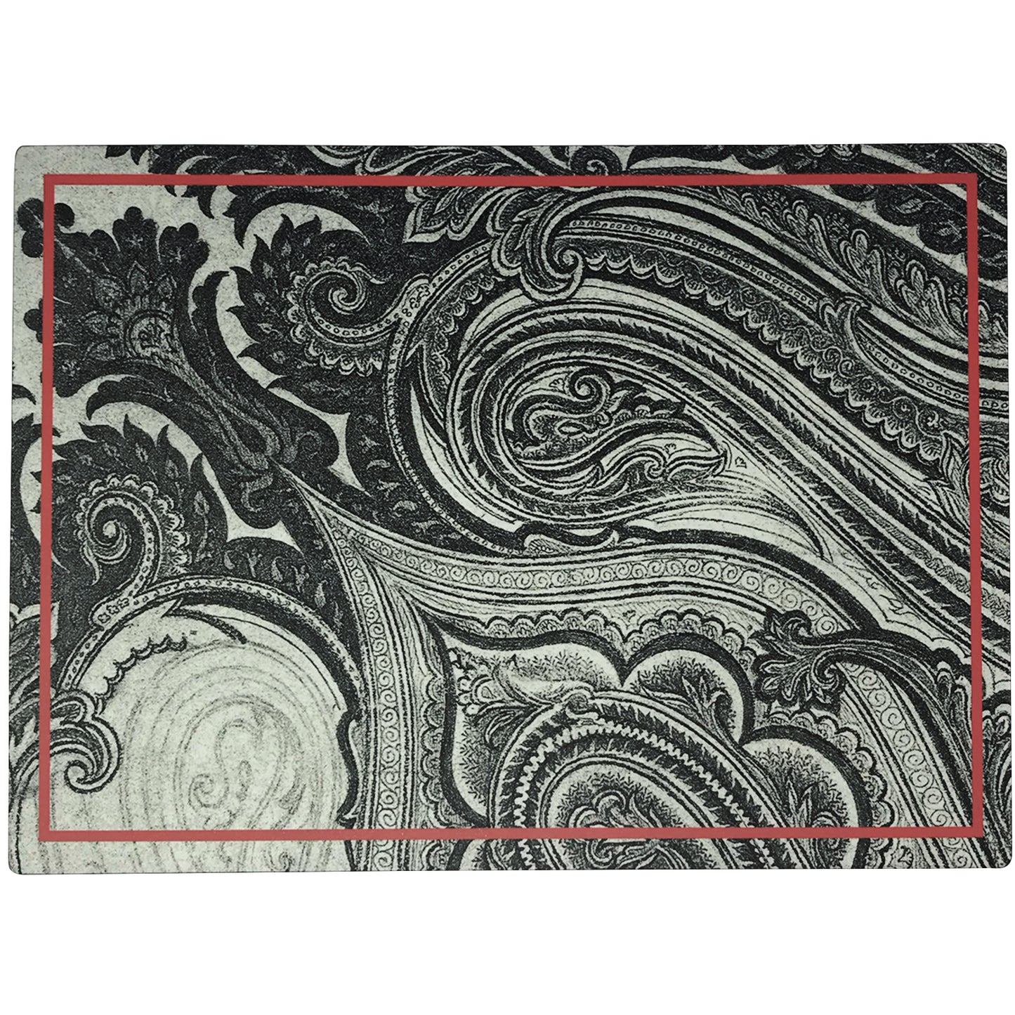 B&W Paisley Tablemat