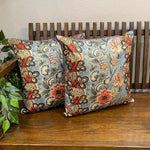 Blue Chintz Trellis Cushion Deal (Set of 2)