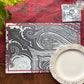 B&W Paisley Tablemat