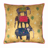 Majestic Elephant Pyramid Cushion Cover