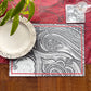 B&W Paisley Tablemat