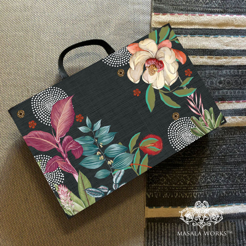 Midnight foliage Lap Tray