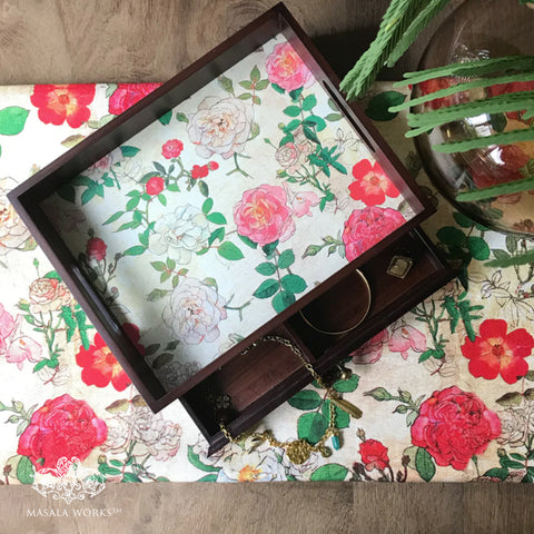Enchanted Rose Garden Drawer Tray