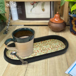 Delicate Floral Oval Small Tray