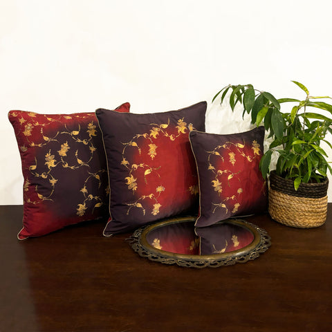 Embellished Ombre Embroidered Cushion Deal (Set of 3)