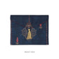 Ornate Mughal Boota Deep Blue Gift Envelope - Medium