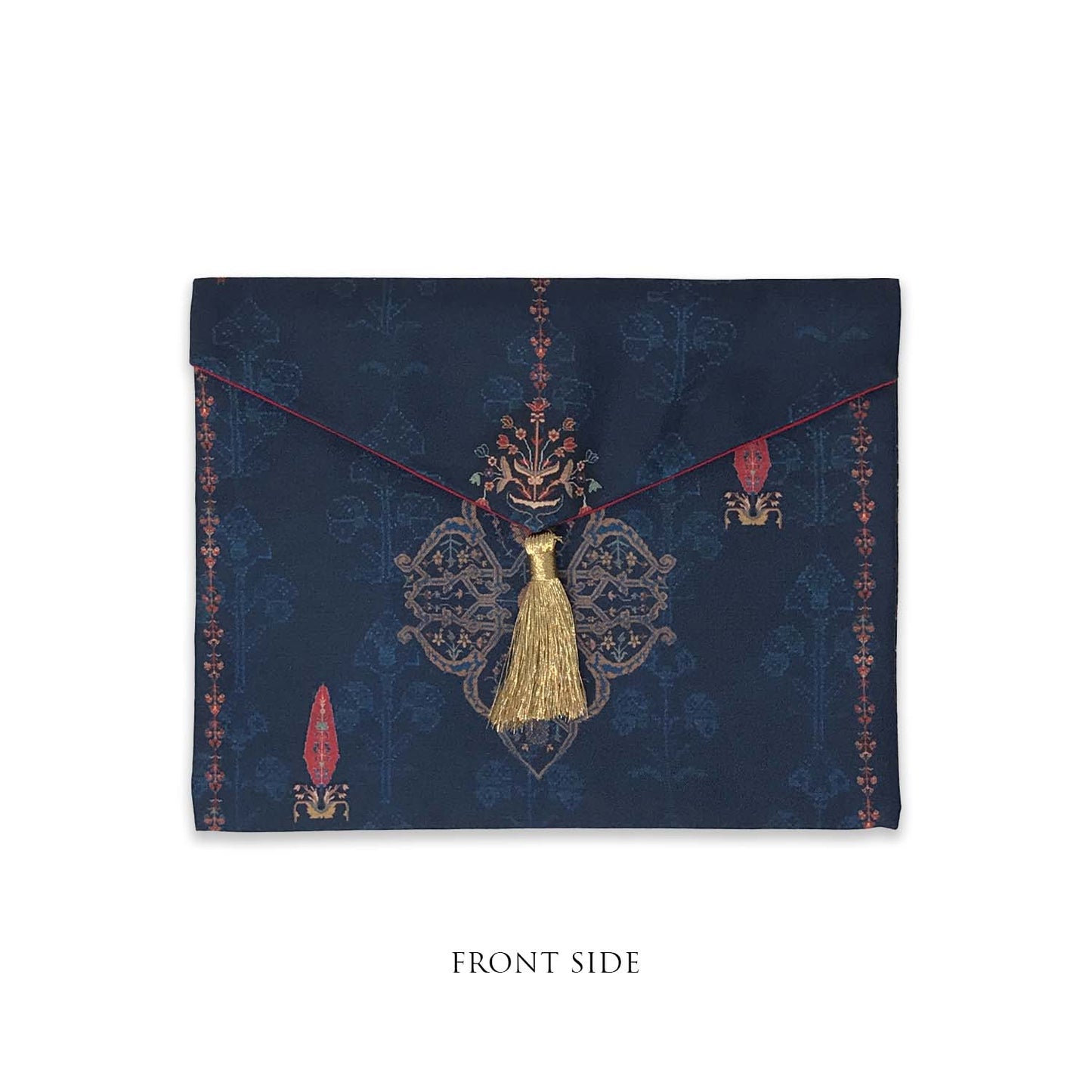 Ornate Mughal Boota Deep Blue Gift Envelope - Medium