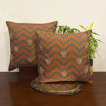 Shevron Embroidered Cushion Deal (Set of 2)