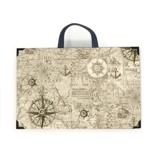 Nautical Map Lap Tray