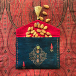 Ornate Mughal Boota Deep Blue Gift Envelope - Medium