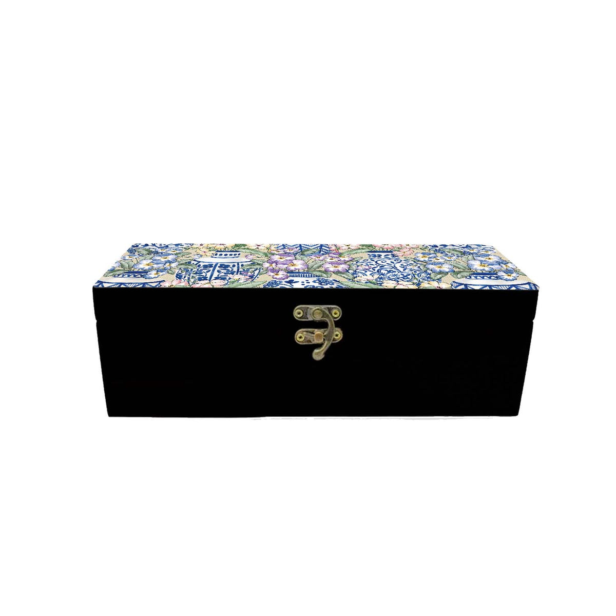 Blue Pottery Tea Box