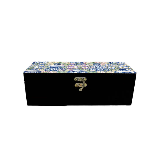 Blue Pottery Tea Box